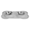 Double Pet Bowls Rustproof Stainless Steel Dog Water Food Bowls