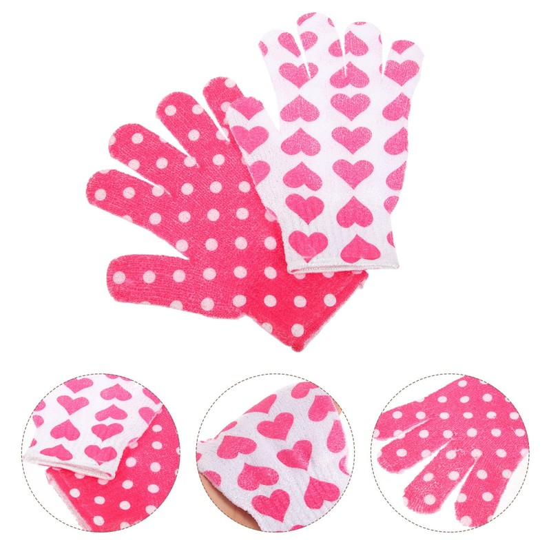 WOONEKY 10 Pack Exfoliating Gloves Body Scrubber Bathing Mitts Exfoliating