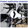 LQIOACU 4 Pieces Black Motorcycle Shoe Protector Motorcycle Shift Protector