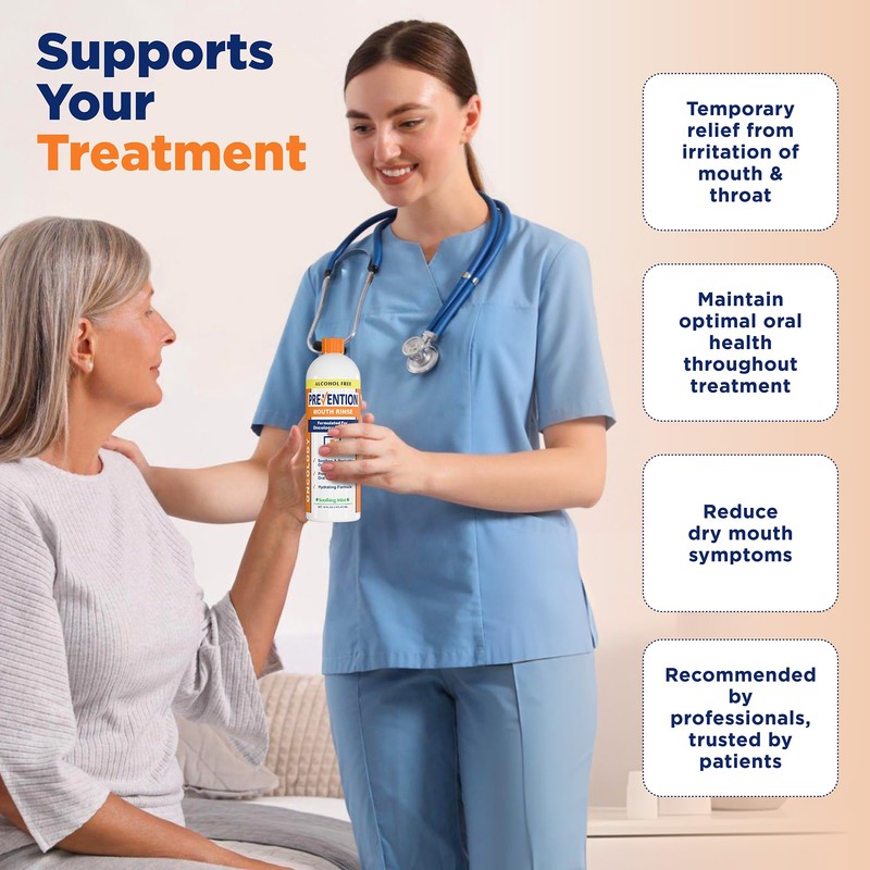 Prevention Oncology Alcohol Free Mouthwash, Soothing, Gentle, & Moisturizing, Mouthsore