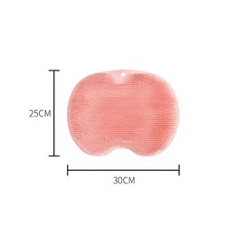 Foot Back Body Scrubber Massager Pad Shower Bath Exfoliating Brush Cleaning Mat - TPR Bath Brush Mat with Suction Cups, Anti-Slip, 30x25cm