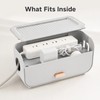 Desktop Cable Management Box for Chargers - Covered PP Organizer