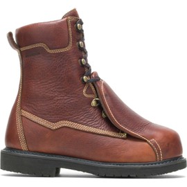 Hytest Brown Electrical Hazard, Composite Toe, External Met-Guard Men's 10 Inch Boot (8.0 W)