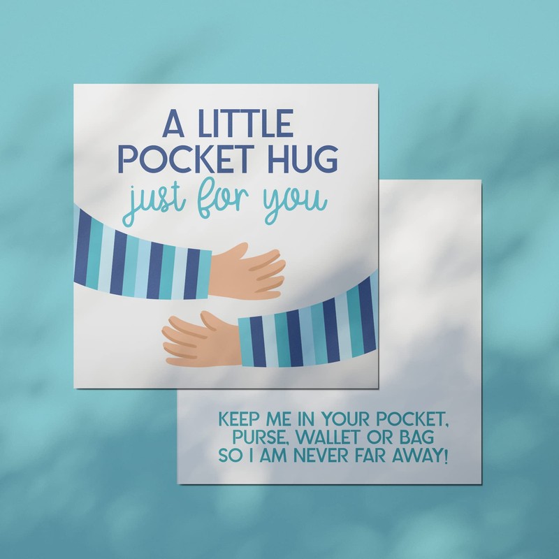 Little Pocket Hug Just For You Wooden Heart Token with