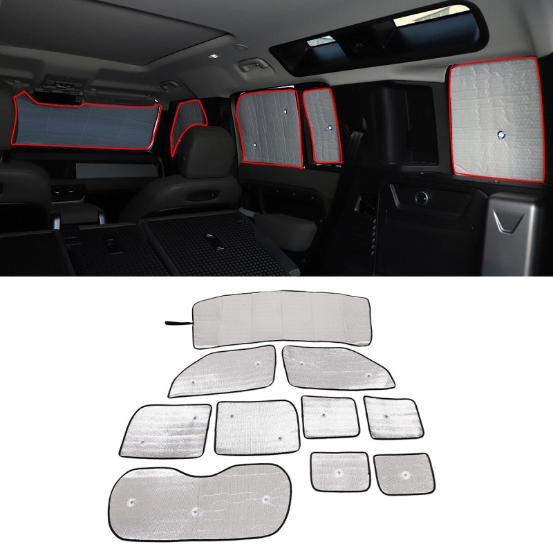 momocar Car Window Sunshade Visors Full Set UV Block Cover
