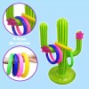 Veraly Juego Inflable De Cactus Lanzamiento De Aros Para Alberca