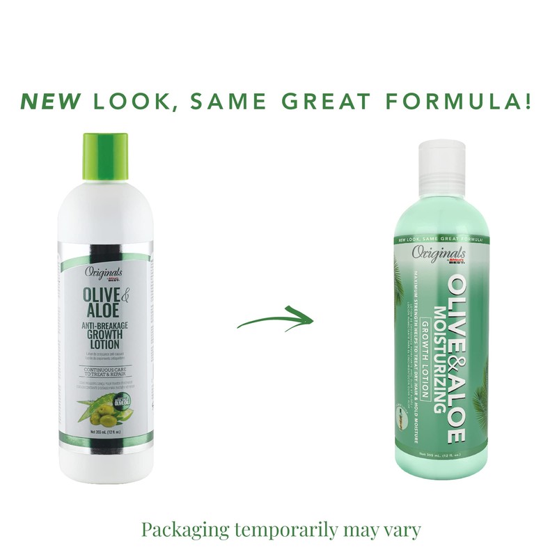 Originals by Africa's Best Olive & Aloe Moisturizing Growth Lotion,