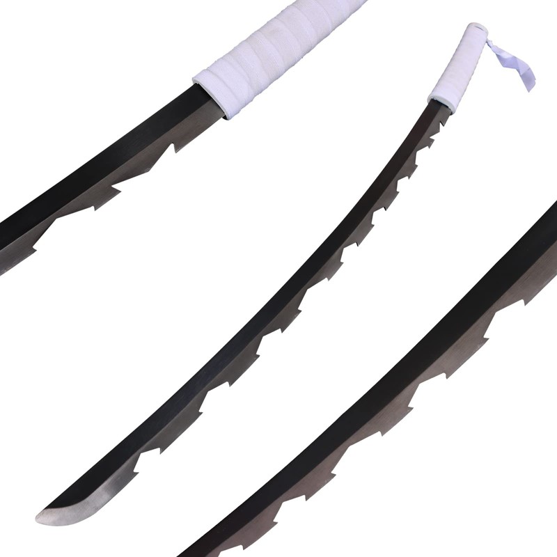 Inosuke Sword Real Steel Metal Samurai Sword Set 40 Inches,Nichirin