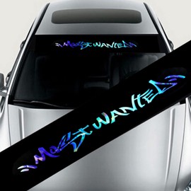 Car Windscreen Sticker Car Front Rear Window Sticker Windscreen Colourful Reflective Sticker Cover Styling Decoration