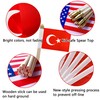 TSMD Turkey Stick Flag Turkish Small Mini Hand Held Flags,5x8
