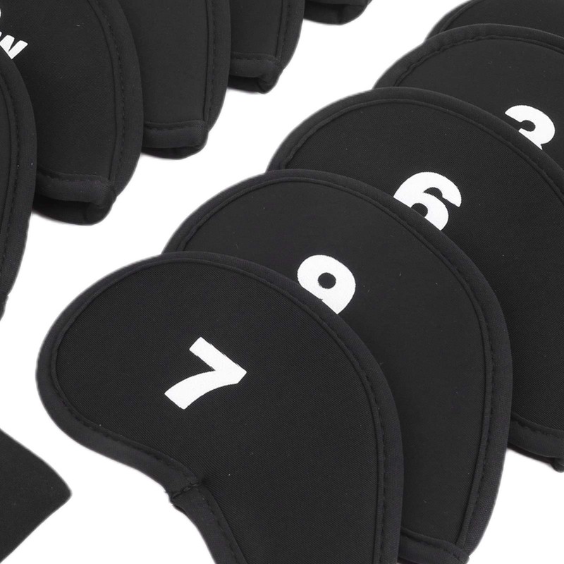 Dilwe 11 piece golf club iron cover, golf iron head