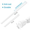 2 Piece Shower Curtain Poles, Tension Rods for Curtains, Telescopic