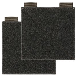 2 Pcs Molle Patch Panel 10cm x 10cm Green Hook and Loop Tactical Patches Board for Patch Display Board Badges and Insignia Patches