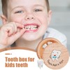 Baby Teeth Keepsake Box - Wood Baby Tooth Container |