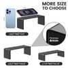 KOSKWKREO 3 Pack Black Acrylic Display Risers, Tiered Display Stand