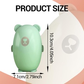 DOOCECIY 2 Pcs Reusable Lint Roller, washable Lint Rollers Ball for pet hair Carpet Rugs Bedding(White, Green)