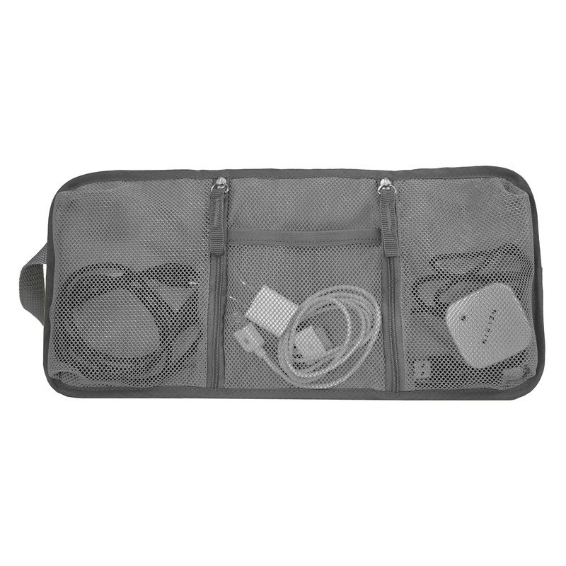 Travelon Tech Accessory Organizer, Charcoal, OPEN 13.75 x 6.5 x