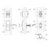 Ideal Security GL Door Lever Set with Keyed Deadbolt Lock
