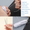 32 Yards Waxed Thread with Leather Hand Sewing Needles,150D Flat