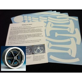 Replacement for SS Wheel Paint Mask Stencil Kit 69-70 Chevelle, Camaro