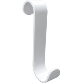 De-Plastik Radiator Hooks for Round Heaters, Towel Rail - Towel Hooks, White, Set of 10, Two Different Radii for Versatile Use, Diameter 23-28 mm, Multi-Purpose Hooks