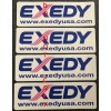 Exedy 4 PACK - EXEDY RACING DECALS STICKER 7.5x2.75 INCH