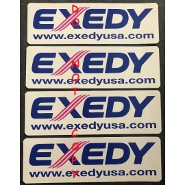 Exedy 4 PACK - EXEDY RACING DECALS STICKER 7.5x2.75 INCH "FREE SHIPPING"