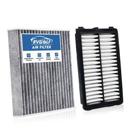 RVgolf Engine+Cabin Air Filters Set Fit 22-26 Tucson, 21-26 Santa Fe, 20-26 Sonata, 22-26 Santa Cruz, 21-26 Sorento(All not for hybrid) Engine Air Filter Replace Accessories 97133L1000 28113L1000
