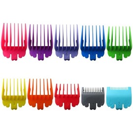 Feuaue New 10 Pack Clipper Guards Set Replacement Fits for 5 Star Balding/5 Star Legend - 1/16" to 1", Colorful