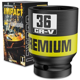 KIRXST Juego De Llaves De Vaso De Lmpacto Profundo Metric 3/4" 36mm L