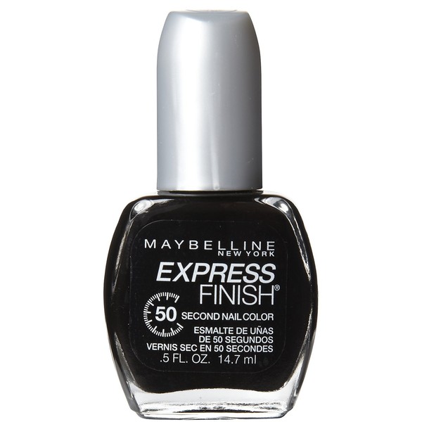 Maybelline New York Express Finish 50 Second Nail Color, Onyx Rush 895, 0.5 Fluid Ounce