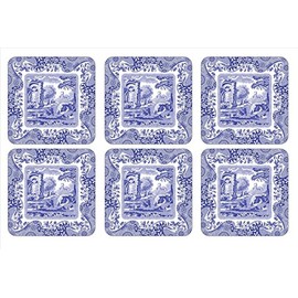Spode Blue Italian Coasters, Set of 6