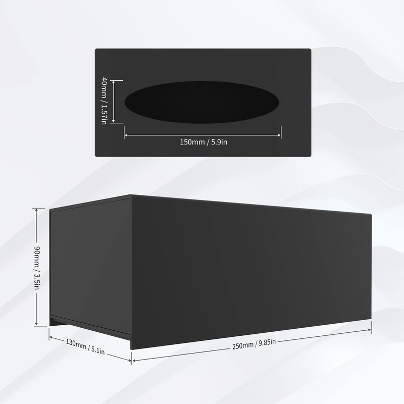 EFUTURETIME Tissue Box, 25 x 13 x 9 cm, Cosmetic