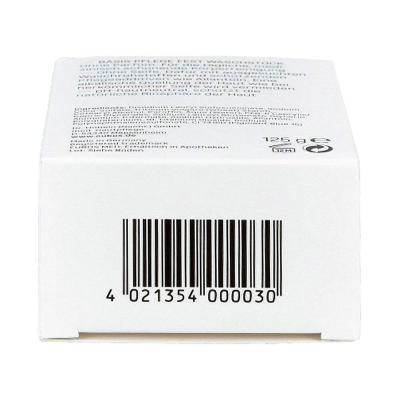 Eubos Solid wash piece blue, 125 g, against blemished skin,
