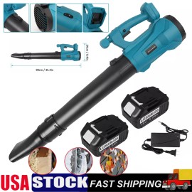 ✅ Cordless Leaf Blower for Makita 18V Battery Electric Air Blower W/2 Battery US