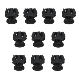 10 Pieces Mini Plastic Non-Slip Hair Clips, Mini Strong Hold Hair Claw Clips, Claw Barrettes, Hair Accessories for Girls and Women(Black)