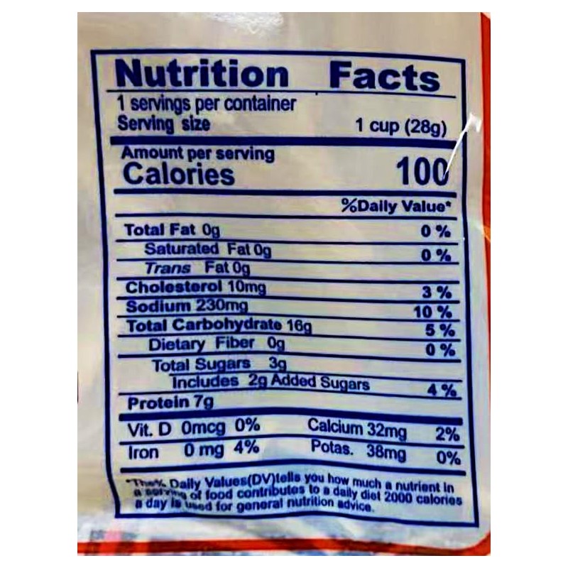 Taiwanese Pollock Fish Strip Snacks, Nutritious Delicious, 28g,6 Pack