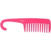 DITZY DOLL WIDE TOOTH SHOWER COMB HOT PINK - Wide