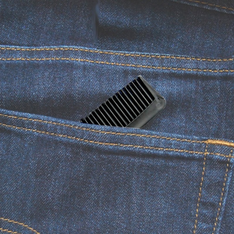 Favorict (12 Pack) Flexible Thin 5" Pocket Hair Comb Beard