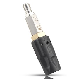 Nahntaipy Adjustable Downstream Soft Wash Nozzle Fits for Pressure Washer Machines 3-7 GPM, Twist Nozzle 0 to 60°Spray Pattern, Adjustable Clean Up to 50 Feet