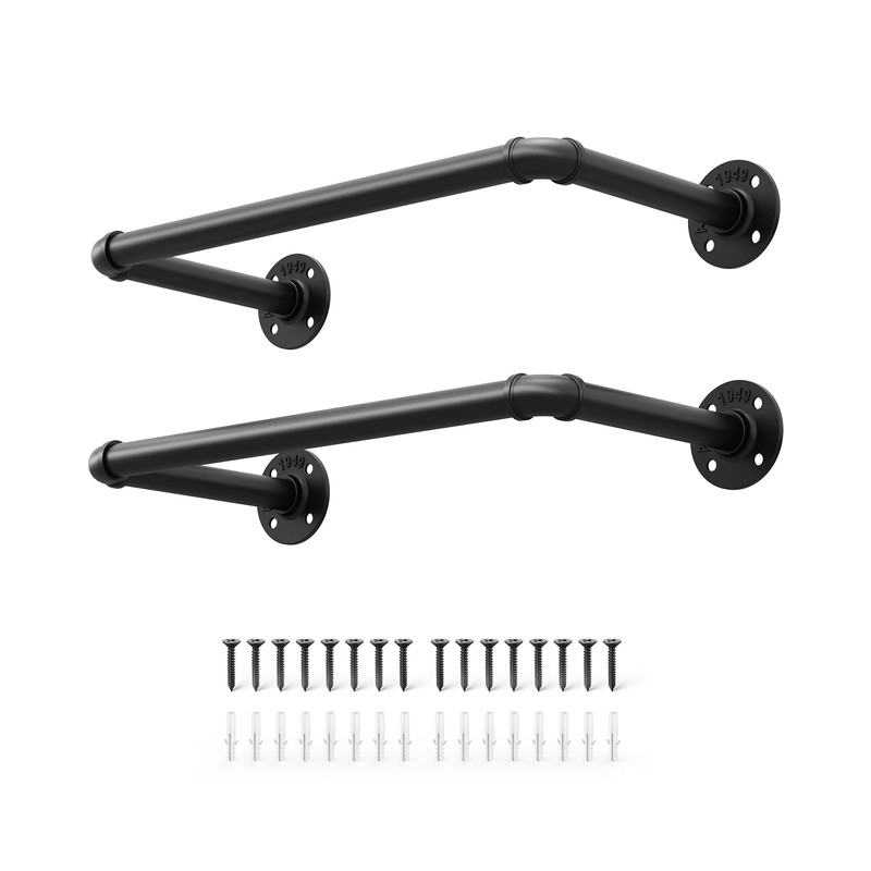 OROPY Industrial Pipe Clothes Rack 21.2” Set of 2, Heavy