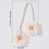2 PCs Adjustable Boho Curtain Tieback Beige Flower Rustic Rope