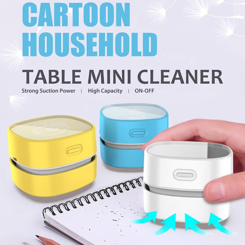 ODISTAR Desktop Vacuum Cleaner, Mini Table dust Sweeper Energy Saving,High