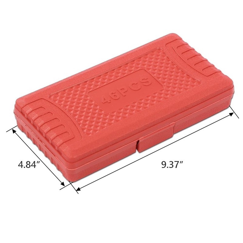 CHEDA 46Pcs Set 1/4" Ratchet Wrench Combination Socket Tool Set