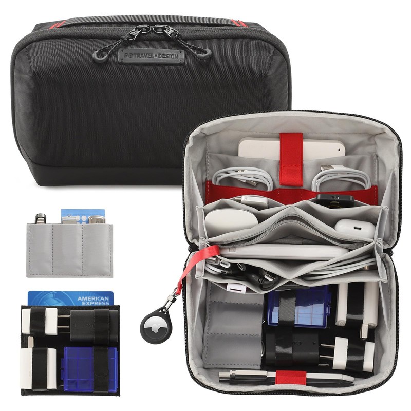 VanFn Electronics Travel Organizer Storage Bag, Travel Accessory Handle Bag,