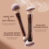 MAGEFY 2 Piezas Brochas de Maquillaje de Doble Punta, Set