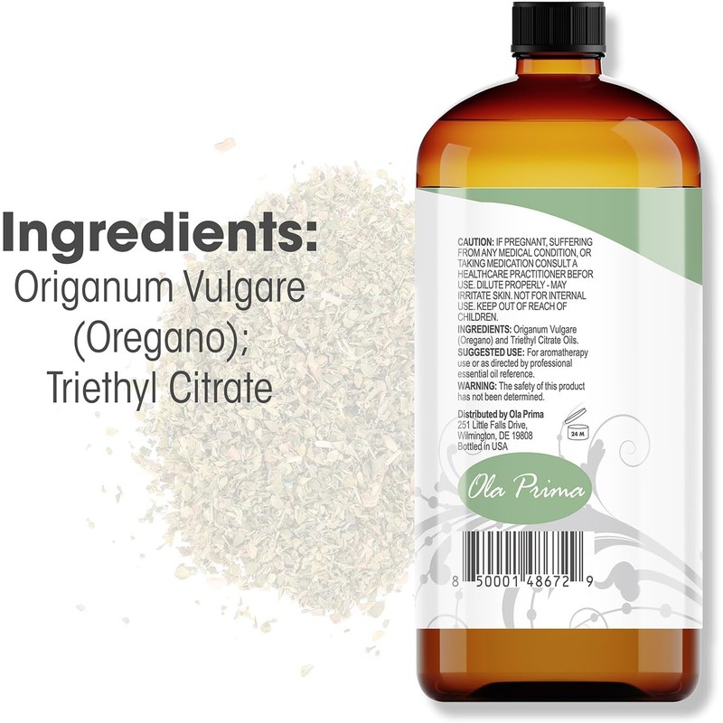 Ola Prima 16oz - Premium Quality Oregano Essential Oil (16