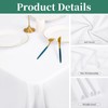 8 Pack Rectangle Tablecloth 60 x 102 inch White Polyester