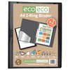 eco-eco A4 95% Recycled Presentation 22mm Spine 2 Ring Binder
