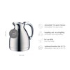 alfi HOTELLO 0.6 L Double-Walled Stainless Steel Insulated Jug Keeps
